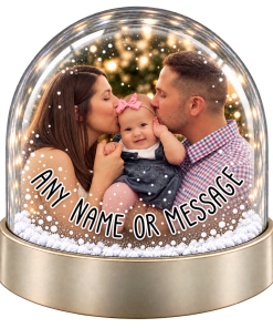 Alternative view of Personalised Snow Globe - Any Photo & Any Message
