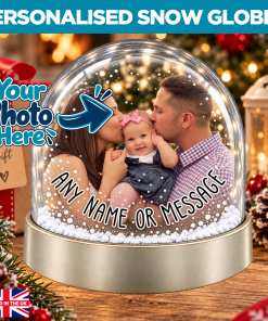 Personalised Snow Globe - Any Photo & Any Message