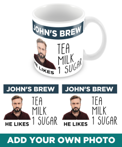 He Likes - Personalised Photo Mug
