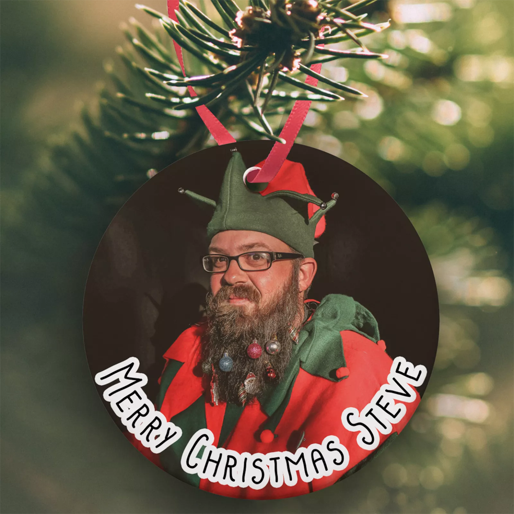 Ceramic Bauble - Merry Christmas Any Name Bauble