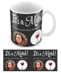 Its a Match Tinder Inspired Personalised Mug Funny Birthday Gift