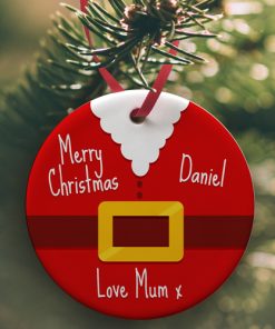 Ceramic Bauble - Baby 1st Christmas Boy Bauble