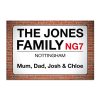 Aluminium Wall Art - Family Street Sign
