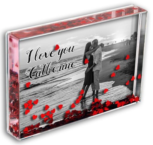 Love Heart Photo Block Add Any Photo & Any Message