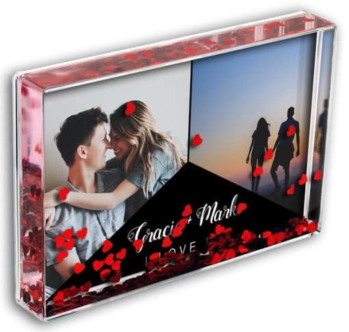 Love Heart Photo Block I Love Us