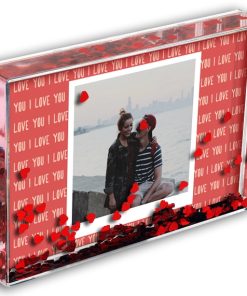 Love Heart Photo Block I Love You