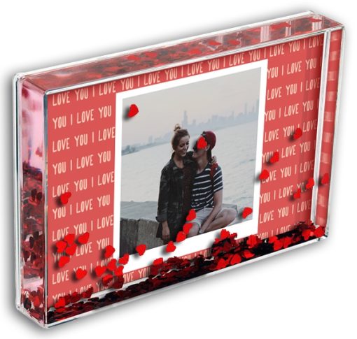 Love Heart Photo Block I Love You