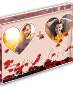 Love Heart Photo Block True Love
