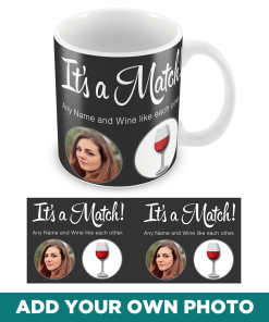 Its a Match Tinder Inspired Personalised Mug Funny Birthday Gift