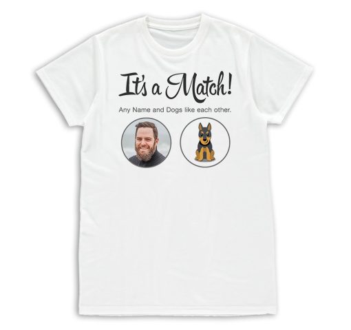 Its a Match Tinder Inspired Personalised Photo Upload T-Shirt Mens & Womens Funny Birthday Gift - Image 12
