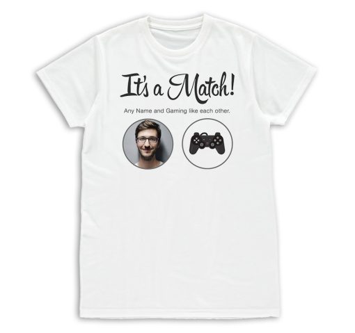 Its a Match Tinder Inspired Personalised Photo Upload T-Shirt Mens & Womens Funny Birthday Gift - Image 11