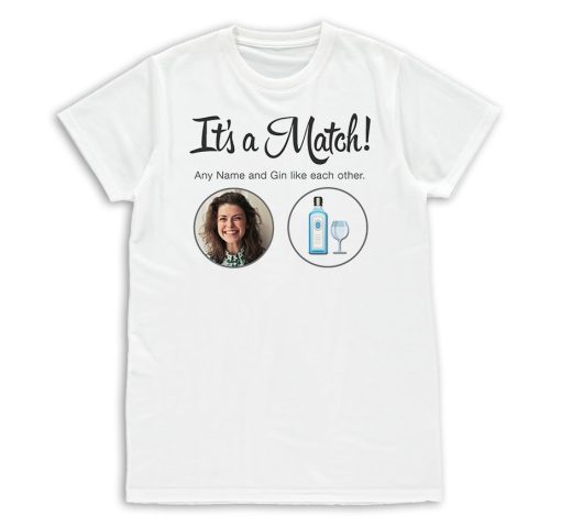 Its a Match Tinder Inspired Personalised Photo Upload T-Shirt Mens & Womens Funny Birthday Gift - Image 10