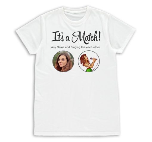 Its a Match Tinder Inspired Personalised Photo Upload T-Shirt Mens & Womens Funny Birthday Gift - Image 6
