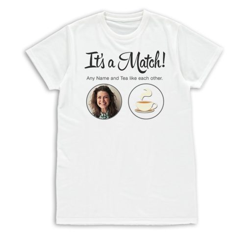 Its a Match Tinder Inspired Personalised Photo Upload T-Shirt Mens & Womens Funny Birthday Gift - Image 4