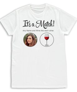 Its a Match Tinder Inspired Personalised Photo Upload T-Shirt Mens & Womens Funny Birthday Gift