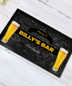 Personalised Bar Mat / Runner Any Names Bar