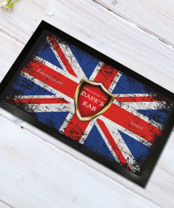 Personalised Bar Mat / Runner Union Jack