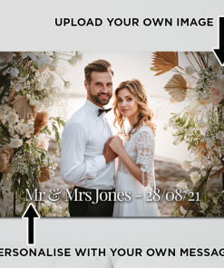 Alternative view of Personalised Aluminium Wall Art Photo Upload