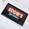 Personalised Bar Mat / Runner Gin Palace Neon