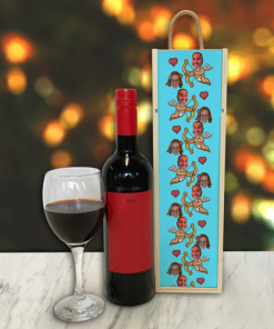 Personalised Wine Box Cupid Photo Upload