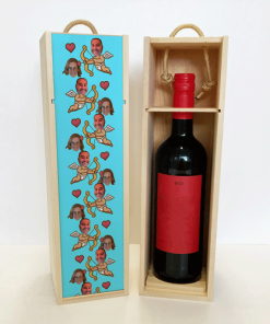 Alternative view of Personalised Wine Box Cupid Photo Upload