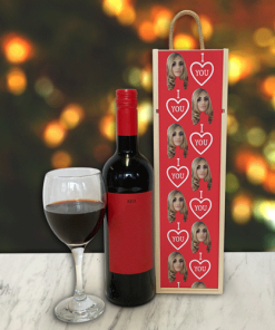 Personalised Wine Box I Love You Photo Upload