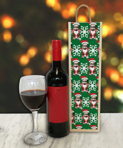 Personalised Wine Box Santa Body Photo Upload