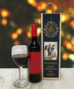 Personalised Wine Box Black - Choice Of Designs