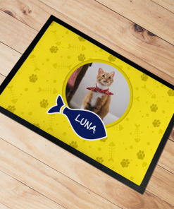 Alternative view of Personalised Pet Cat Mat Photo Upload- Choice Of Colours