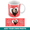 Personalised Couples Mug Hearts 2