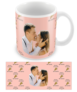 Personalised Couples Mug Pizza My Heart