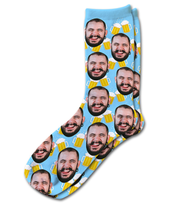 Alternative view of Beers Personalised Stag Do Socks Photo Socks
