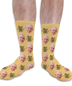 Best Dad Ever Fathers Day Personalised Socks Photo Socks
