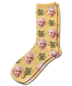 Alternative view of Best Dad Ever Fathers Day Personalised Socks Photo Socks