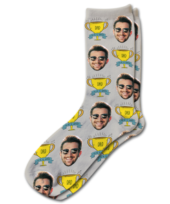 Alternative view of Champion Dad Fathers Day Personalised Socks Photo Socks
