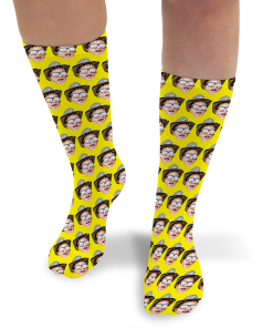 Coloured Background Photo Socks
