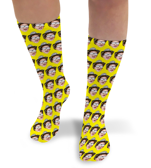 Coloured Background Photo Socks