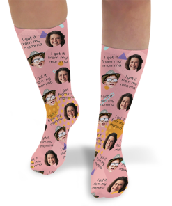 Got It From My Momma Personalised Mothers Day Socks Photo Socks