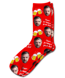 Alternative view of Great Dad Fathers Day Personalised Socks Photo Socks