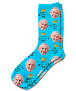 Alternative view of Happy Fathers Day Personalised Socks Photo Socks