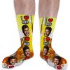 I Love Beer Personalised Socks Photo Socks