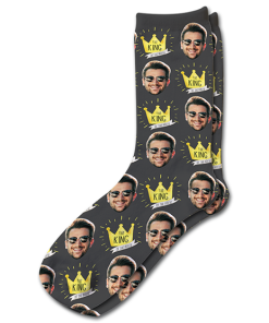 Alternative view of King Of The House Fathers Day Personalised Socks Photo Socks