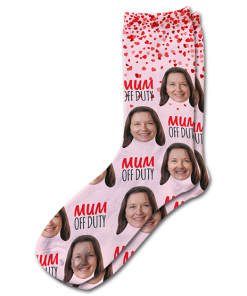 Alternative view of Mum Off Duty Personalised Mothers Day Socks Photo Socks