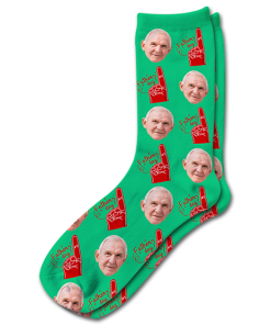 Alternative view of No.1 Dad Fathers Day Personalised Socks Photo Socks