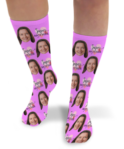 Super Mother Personalised Mothers Day Socks Photo Socks