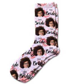 Alternative view of The Bride Personalised Hen Do Socks Photo Socks