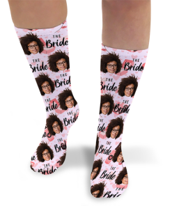 The Bride Personalised Hen Do Socks Photo Socks