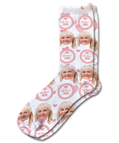 Alternative view of The Best Mum Personalised Mothers Day Socks Photo Socks