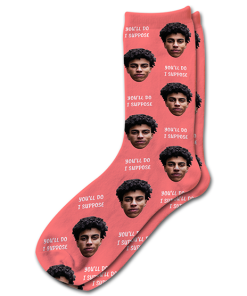 Alternative view of You'll Do Valentines Day Personalised Socks Photo Socks