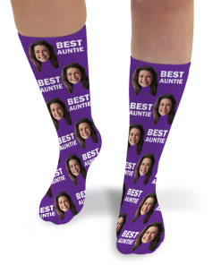 Photo & Message Best Auntie Personalised Photo Socks